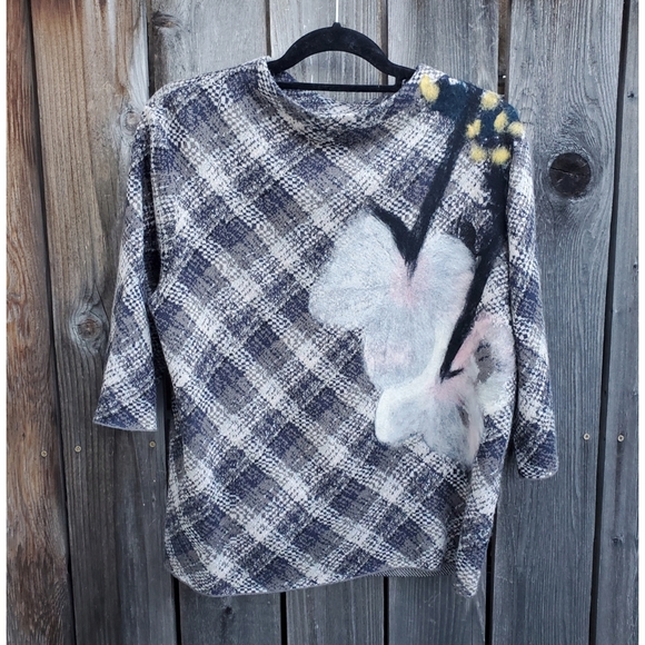 Anthropologie Troubadour Plaid Floral 